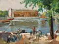 Le pavillon du travail et les constructeurs de l'exposition